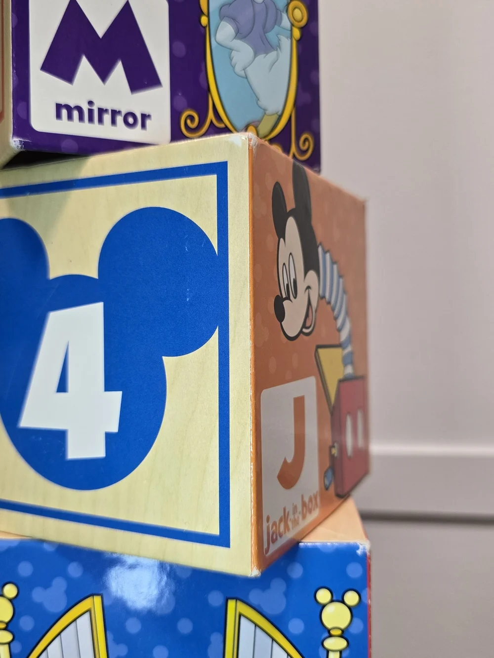 Melissa & Doug Mickey Alphabet Block Bag - Regular Wear See Pictures.